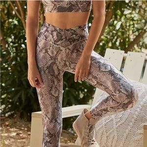 Aerie Real Me Sports Bra in Snakeskin print